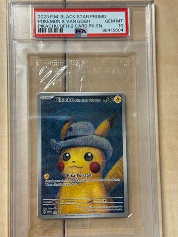 Pokémon - 1 Graded card - Pikachu, van gogh - PSA 10 - beschikbaar voor biedingen