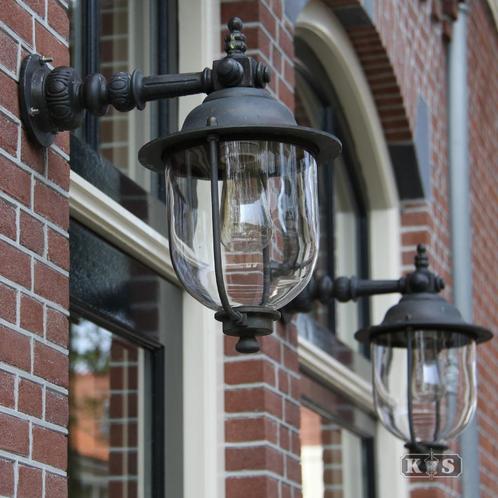 Buitenverlichting brons-koper Bronzen buitenlamp Lindau hang, Tuin en Terras, Buitenverlichting, Verzenden