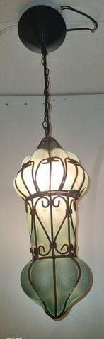 Plafondlamp - Glas, IJzer - Venetiaanse lamp, Antiek en Kunst