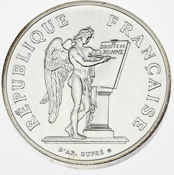 Frankrijk. 100 Francs 1989 Droits de lHomme. Piéfort en, Postzegels en Munten, Munten | Europa | Euromunten