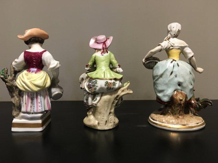 Sitzendorf e Aelteste Volkstedter - Beeldje (3) - Porselein, Antiek en Kunst, Antiek | Glaswerk en Kristal