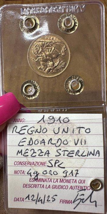Verenigd Koninkrijk. Edward VII. 1/2 Sovereign 1910 (Zonder