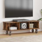 vidaXL TV Stand Rook Eiken 100 x 35 x 35 cm Bewerkt hout, Verzenden, Nieuw