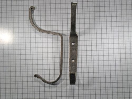 Hoed en jashaak recht, ijzer geroest, Huis en Inrichting, Woonaccessoires | Kapstokken, Nieuw, Overige materialen