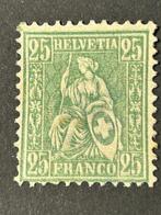 Zwitserland 1881/1882 - Zwitserland – Zittende Helvetia – 25, Gestempeld