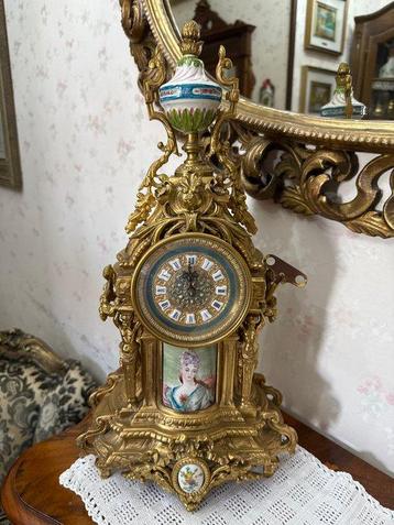Pendule de cheminée - Laiton - 1970-1980