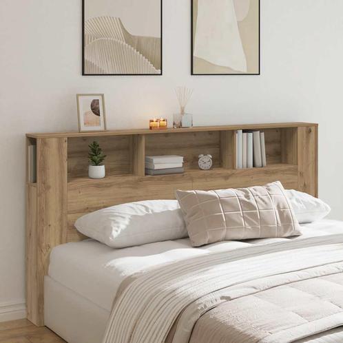 vidaXL Hoofdbordkast 200x18,5x102,5 cm bewerkt hout, Huis en Inrichting, Slaapkamer | Bedden, Nieuw, Verzenden