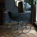 Koets - Leder, Metaal - Antieke kinderwagen