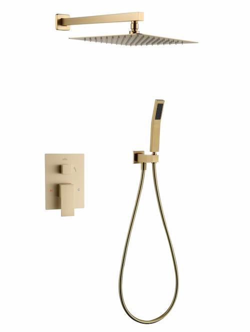 SALE - Rabbo - Goud - Doucheset inbouw -, Doe-het-zelf en Bouw, Sanitair, Nieuw, Ophalen of Verzenden