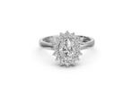 Zonder Minimumprijs - Ring - 14 karaat Witgoud - 1.35ct. tw., Handtassen en Accessoires, Ringen, Nieuw