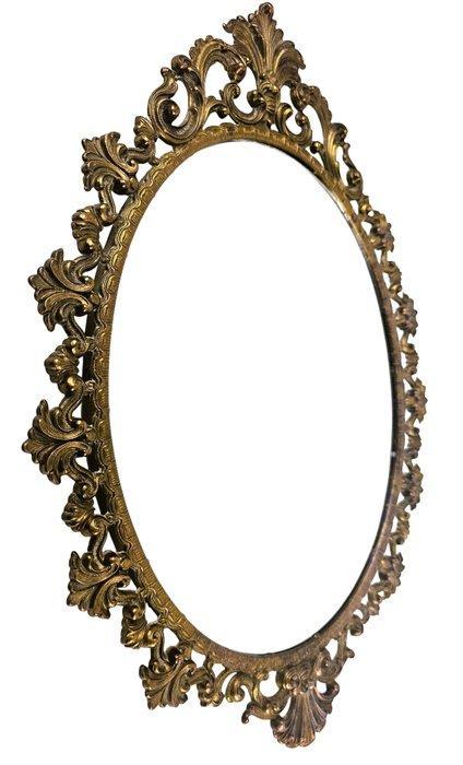 Spiegel - Messing, Antiek en Kunst, Curiosa en Brocante