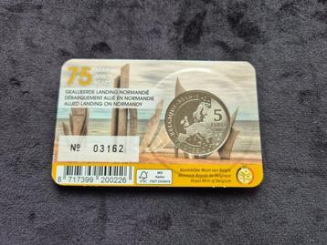 Belgique. 5 Euro 2019 75 jaar D-Day (Sans Prix de Réserve), Timbres & Monnaies