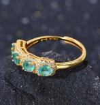 Zonder minimumprijs - Ring - 18 karaat Geel goud, Zilver -, Handtassen en Accessoires, Ringen, Nieuw