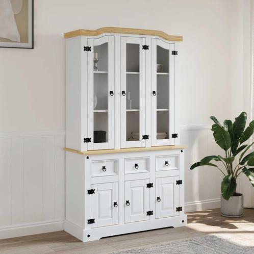 vidaXL Hoge kast Corona 112x43x196 cm massief Mexicaans, Huis en Inrichting, Kasten | Dressoirs, Nieuw, Verzenden