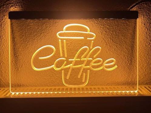 Koffie coffe bar neon bord lamp LED verlichting reclame lich, Huis en Inrichting, Lampen | Overige, Nieuw, Verzenden
