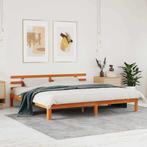 vidaXL Bedframe Waxbruin 200x200 cm Massief Hout Grenen, Huis en Inrichting, Verzenden, Nieuw