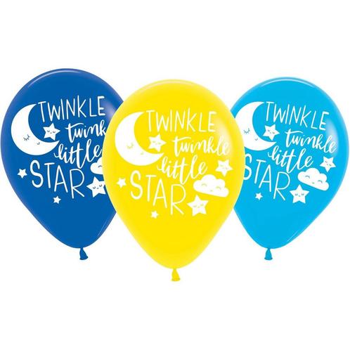 Twinkle Little Star Ballonnen 27,5cm 6st, Hobby en Vrije tijd, Feestartikelen, Nieuw, Verzenden