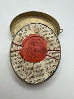 Reliekhouder - Brons, Gouden cartouche - 20e eeuw - Ex