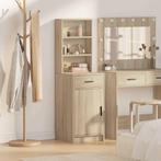 vidaXL Highboard met lade Sonoma eiken 40 x 40,5 x 135 cm, Huis en Inrichting, Kasten | Dressoirs, Verzenden, Nieuw