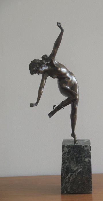 Sculpture, Danseuse au serpent - after Claire Colinet - 52, Antiek en Kunst, Kunst | Designobjecten