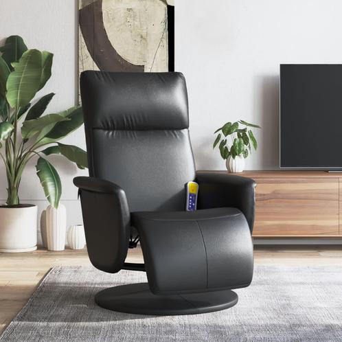 vidaXL Massagestoel verstelbaar met voetensteun kunstleer, Huis en Inrichting, Fauteuils, Nieuw, Verzenden