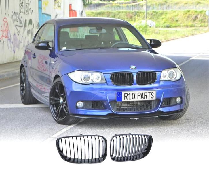 CALANDRES BMW E81 E82 E87 E88 07-12 LOOK M NOIR BRILLANT, Auto-onderdelen, Carrosserie, Verzenden