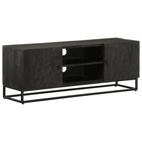 vidaXL Tv-meubel 110x30x40 cm massief mangohout en ijzer, Huis en Inrichting, Kasten | Overige, Nieuw, Verzenden