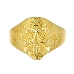 Ring met amulet - 18 karaat Geel goud