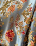 San Leucio blauw stof met bloemen - Textiel - 2.8 m - 2 m, Antiek en Kunst