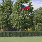 vidaXL Vlag met vlaggenmast Tsjechië 6,23 m aluminium, Diversen, Vlaggen en Wimpels, Verzenden, Nieuw