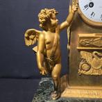 Pendule Empire Brons, Marmer, Messing - 1800-1850 - Borne, Antiek en Kunst