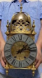 Horloge lanterne - Brons avec cadran argenté et mécanisme, Antiquités & Art
