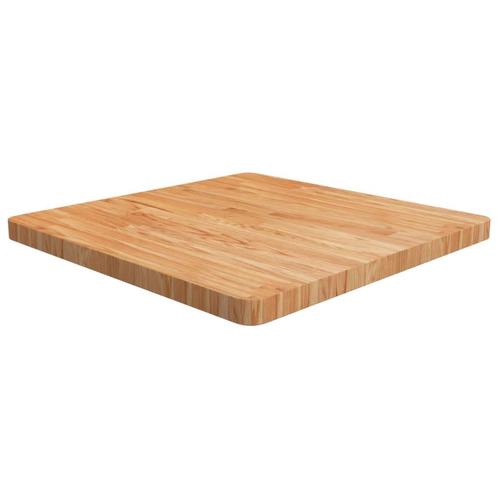 vidaXL Tafelblad vierkant 70x70x4cm massief eiken lichtbruin, Huis en Inrichting, Tafelonderdelen, Nieuw, Verzenden
