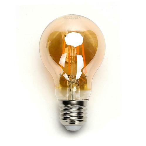 LED Filament amber lamp 4W A60 E27 Warm wit Exclusief, Maison & Meubles, Lampes | Lampes en vrac, Envoi