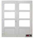 PVC Dubbele deur 150x204 & 175x204 in voorraad Zulte&Schoten, Nieuw, Kunststof, Ophalen of Verzenden, 120 cm of meer
