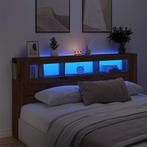 vidaXL Hoofdeinde met LED 200x18,5x103,5 cm hout artisanaal, Huis en Inrichting, Slaapkamer | Bedden, Verzenden, Nieuw