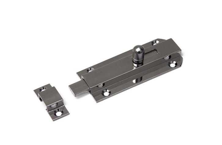 - Profielschuif vlak 35x80 messing vernikkeld, Doe-het-zelf en Bouw, Hang- en Sluitwerk, Schuif of Grendel, Nieuw, Koper of Messing