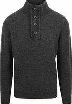 Barbour Trui Wol Patch Antraciet maat Maat 52/54 (L) Heren, Maat 52/54 (L), Barbour, Verzenden, Nieuw