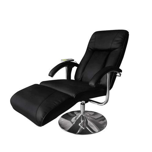 vidaXL Massagestoel kunstleer zwart, Maison & Meubles, Chaises, Envoi