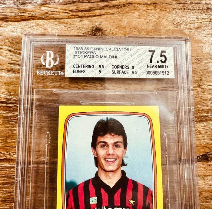 1985/86 Panini Calciatori 1985-86 Paolo Maldini Rookie 154, Verzamelen, Stickers