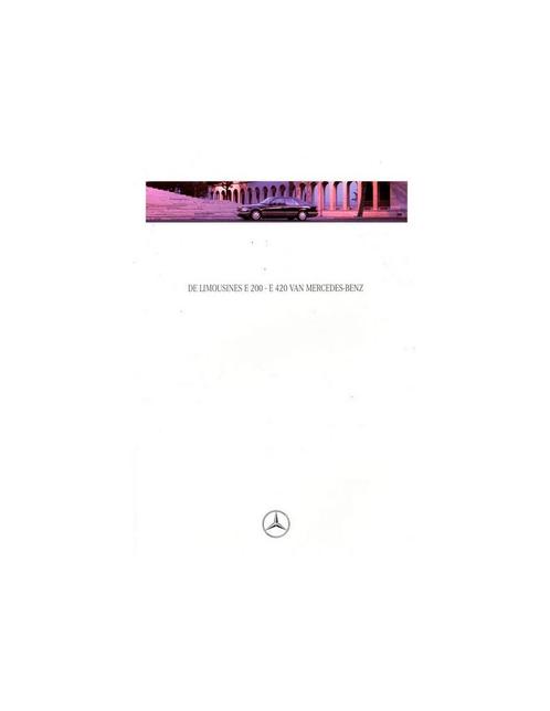 1994 MERCEDES BENZ E200 - E420 LIMOUSINE BROCHURE, Boeken, Auto's | Folders en Tijdschriften