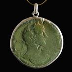 Oud-Romeins Sestertius keizer Hadrianus - gezet in een op