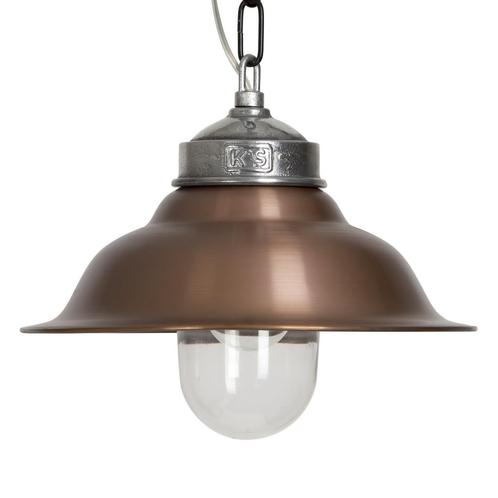 Retro  vintage Porto Fino Koper Binnenverlichting, Huis en Inrichting, Lampen | Hanglampen, 75 cm of meer, Nieuw, Metaal, Overige materialen