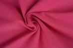 10 meter boordstof - Fuchsia - 70cm breed, Verzenden, 30 tot 120 cm, Katoen, Roze