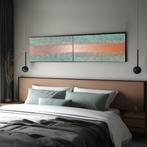 Ksavera - Copper patina Abstract A1449 - textured painting -