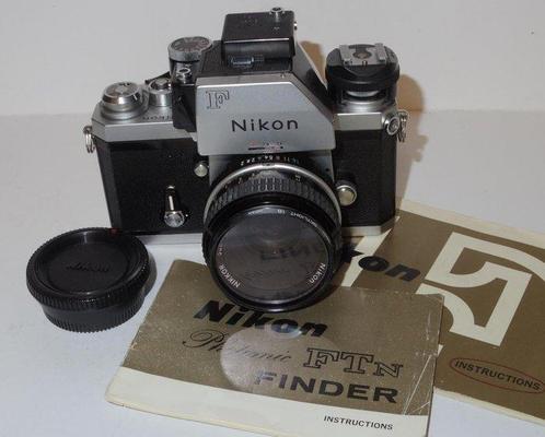 Nikon F SLR FTN Photomic - 1972 - Nikkor 2/50mm lens - near, TV, Hi-fi & Vidéo, Appareils photo analogiques