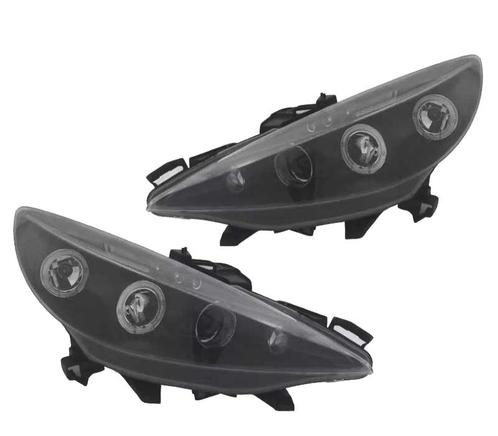 PHARES PEUGEOT 207 06-12 ANGEL EYES FOND NOIR, Auto-onderdelen, Verlichting, Verzenden