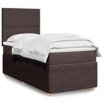 vidaXL Boxspring met matras stof donkerbruin 80x200 cm, Huis en Inrichting, Slaapkamer | Bedden, Verzenden, Nieuw