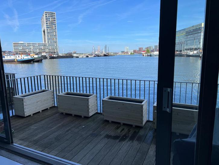 Hoge houten plantenbakken van balkjes, perfect voor jou tuin, Tuin en Terras, Bloembakken en Plantenbakken, 60 cm of meer, 60 tot 100 cm