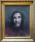 Roberto Carignani (1894-1975) - Volto di Cristo, Antiek en Kunst, Kunst | Schilderijen | Klassiek